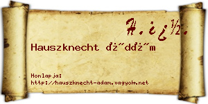 Hauszknecht Ádám névjegykártya